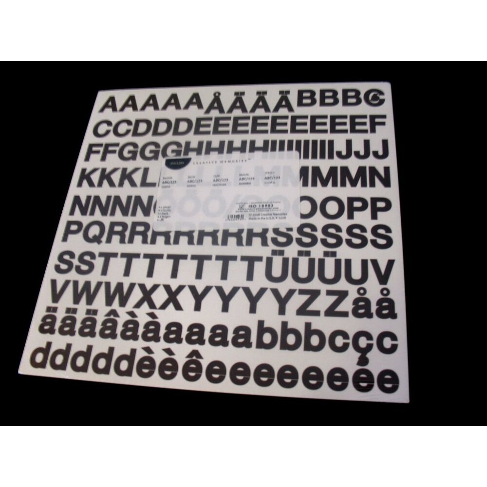 ABC/123 Creative Memories Brown Simple NIP